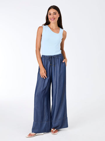 Riva Rib Tank - Cashmere Blue