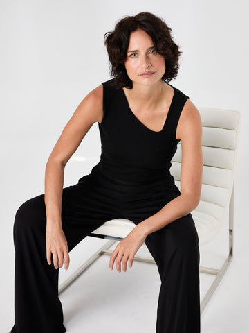 Riva Rib Tank - Black