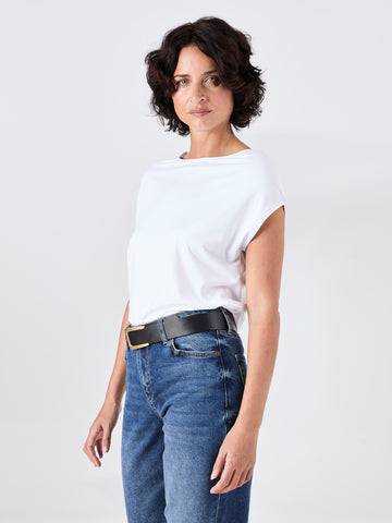 Modal Luxe Layer Tee - White