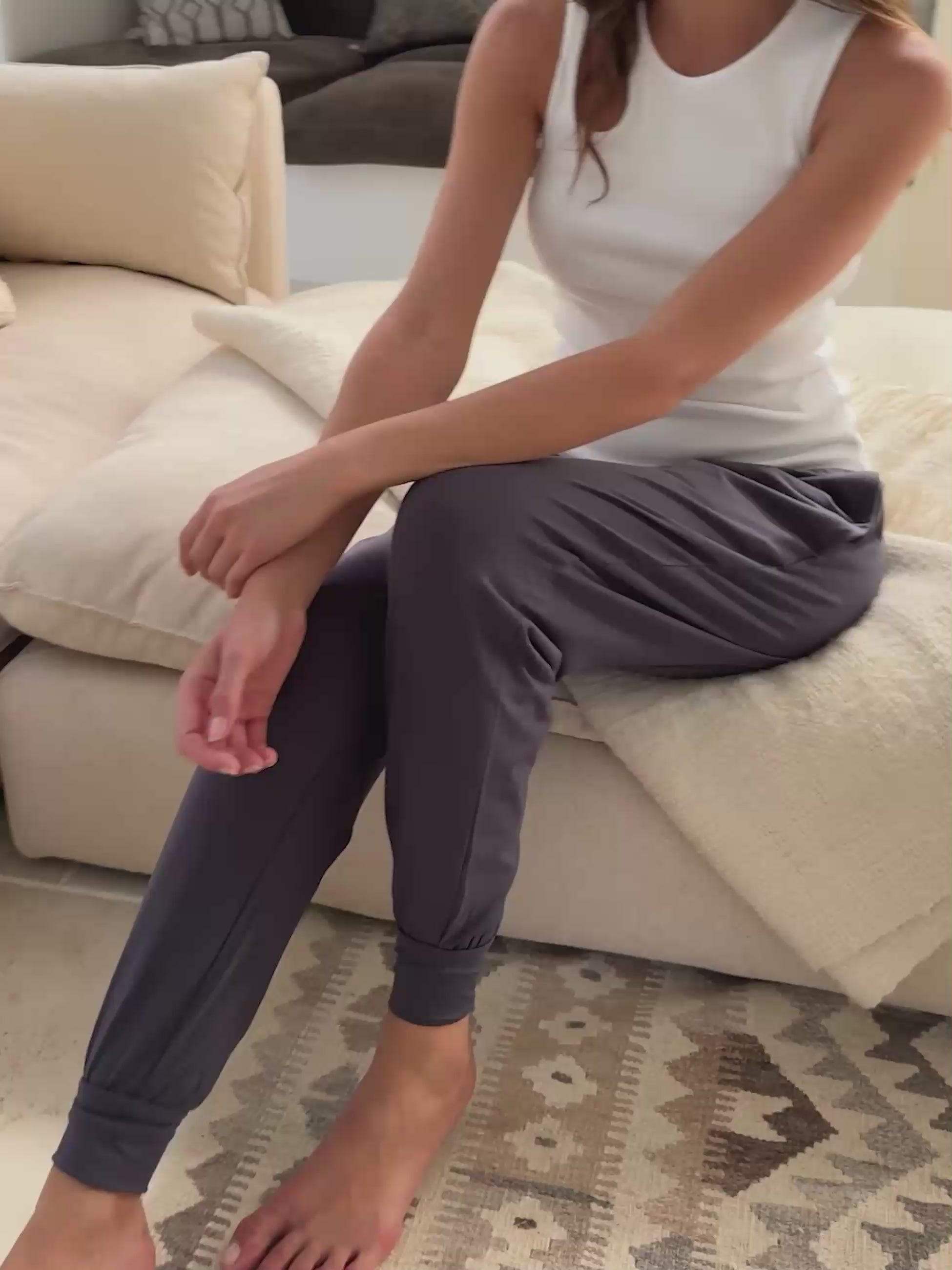 Nomad Relax Pant - Charcoal – Dharma Bums Yoga and Activewear