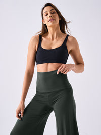 Modal Tulip Flare Pant - Forest