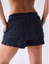 Towelling Shorts - Navy