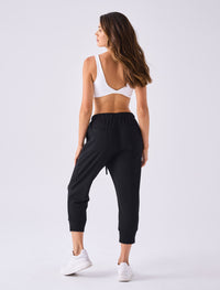 Breeze French Terry Cropped Jogger - Black