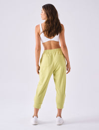 Breeze French Terry Cropped Jogger - Pistachio